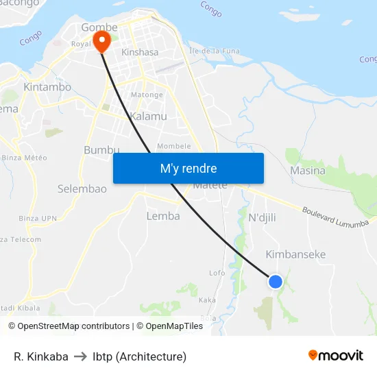 R. Kinkaba to Ibtp (Architecture) map