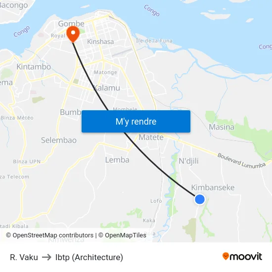 R. Vaku to Ibtp (Architecture) map