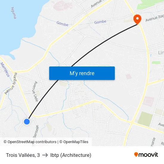 Trois Vallées, 3 to Ibtp (Architecture) map