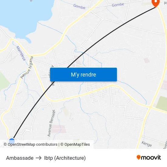 Ambassade to Ibtp (Architecture) map