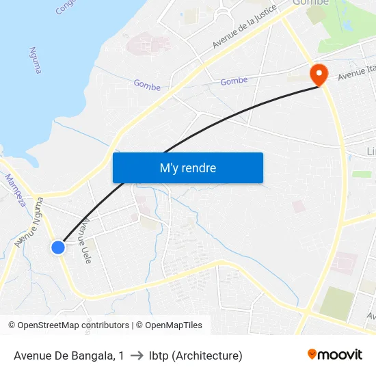 Avenue De Bangala, 1 to Ibtp (Architecture) map
