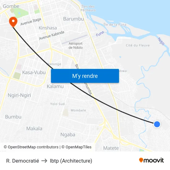 R. Democratié to Ibtp (Architecture) map