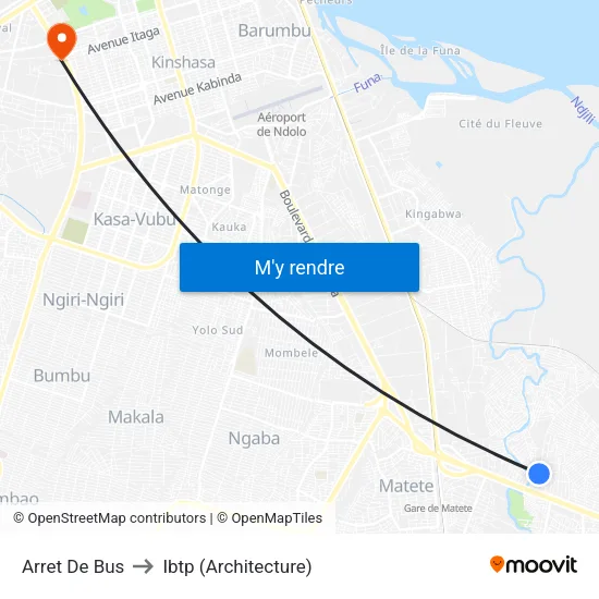 Arret De Bus to Ibtp (Architecture) map