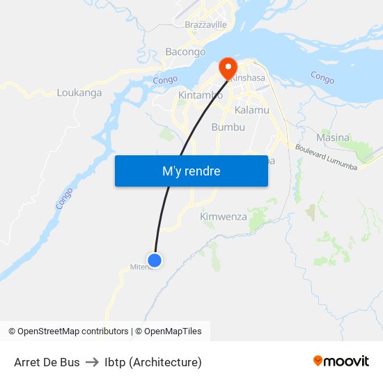 Arret De Bus to Ibtp (Architecture) map