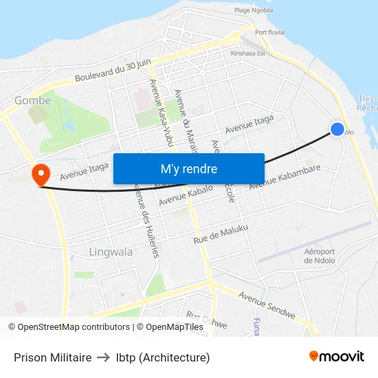 Prison Militaire to Ibtp (Architecture) map