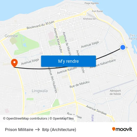 Prison Militaire to Ibtp (Architecture) map