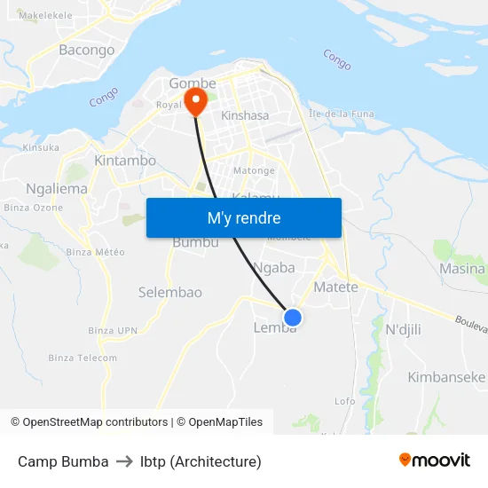 Camp Bumba to Ibtp (Architecture) map