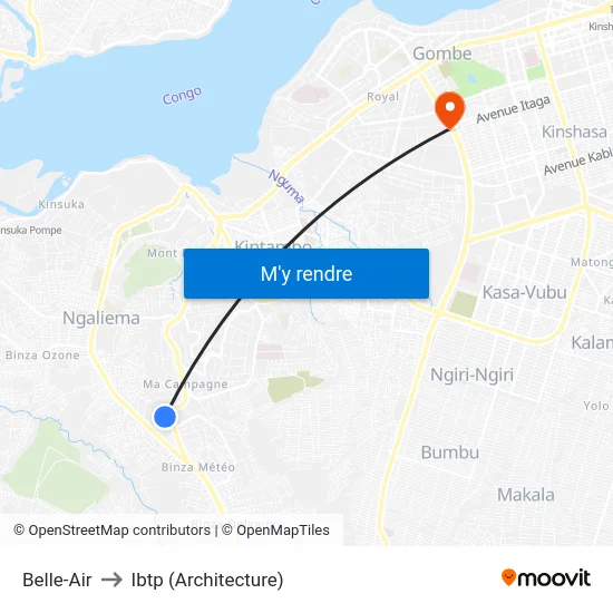 Belle-Air to Ibtp (Architecture) map