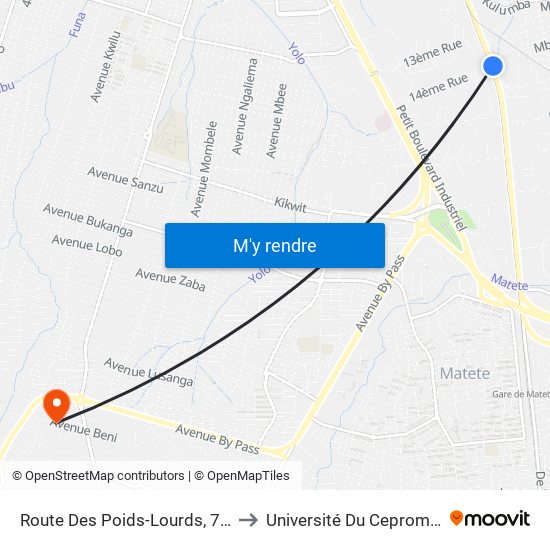 Route Des Poids-Lourds, 762 to Université Du Cepromad map