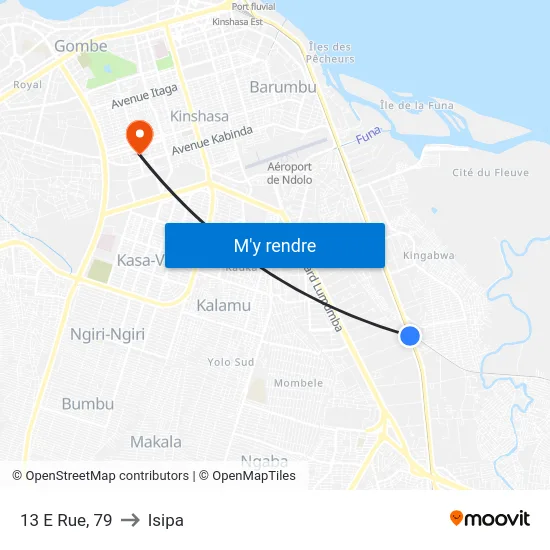 13 E Rue, 79 to Isipa map