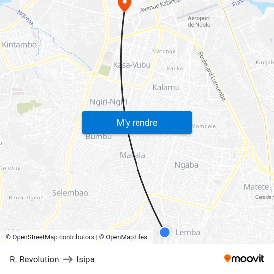 R. Revolution to Isipa map