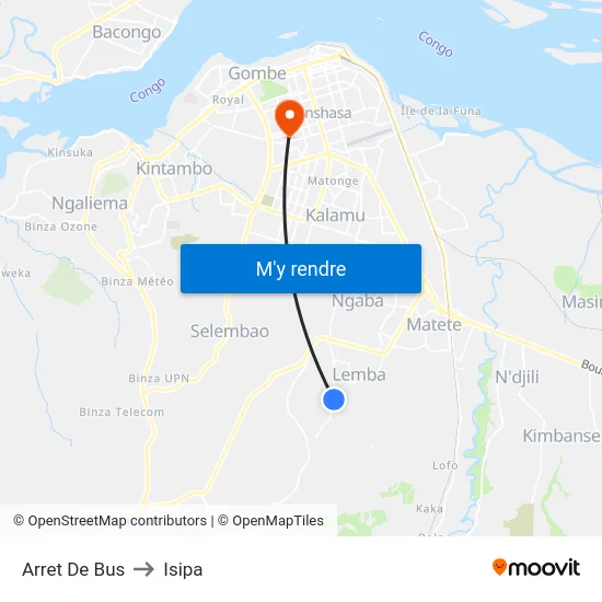 Arret De Bus to Isipa map