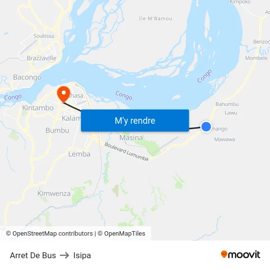 Arret De Bus to Isipa map