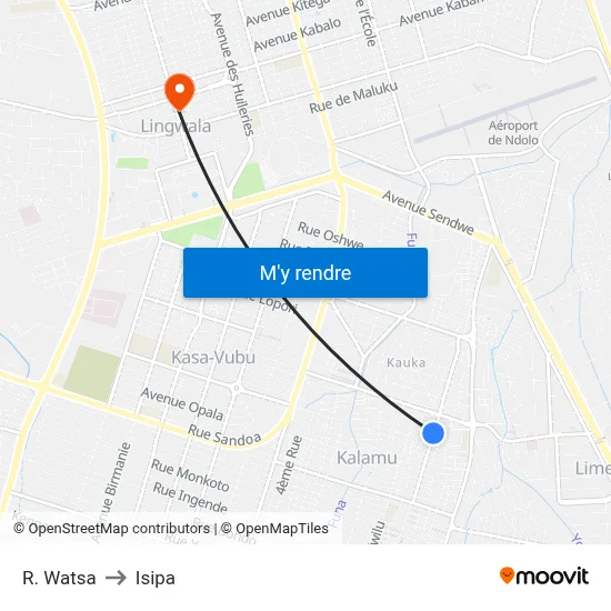 R. Watsa to Isipa map