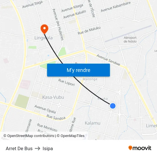 Arret De Bus to Isipa map