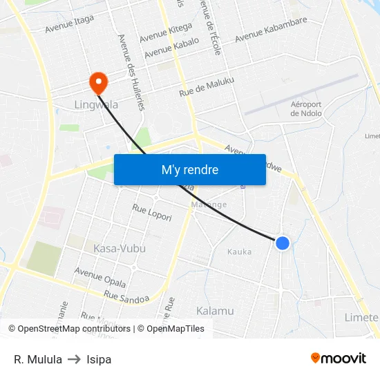 R. Mulula to Isipa map