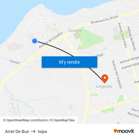 Arret De Bus to Isipa map