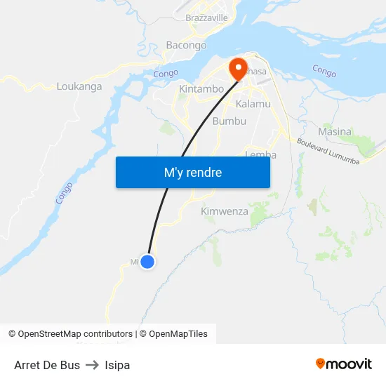Arret De Bus to Isipa map