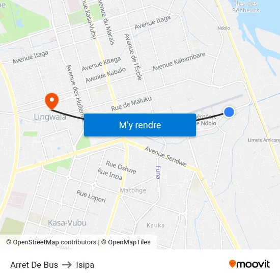 Arret De Bus to Isipa map