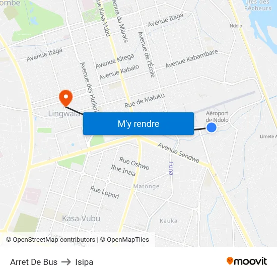 Arret De Bus to Isipa map