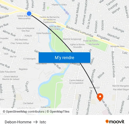 Debon-Homme to Istc map