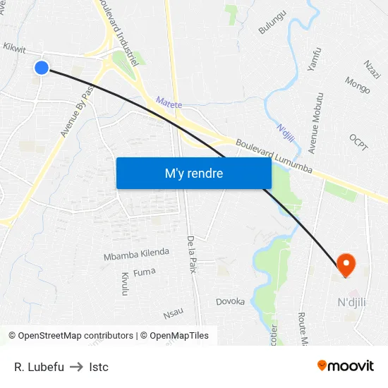 R. Lubefu to Istc map