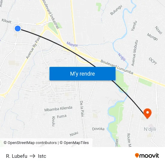 R. Lubefu to Istc map