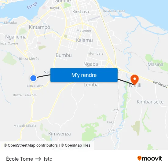 École Tome to Istc map
