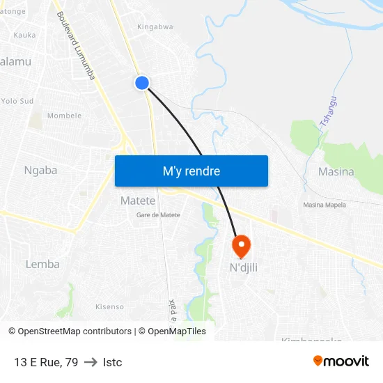 13 E Rue, 79 to Istc map