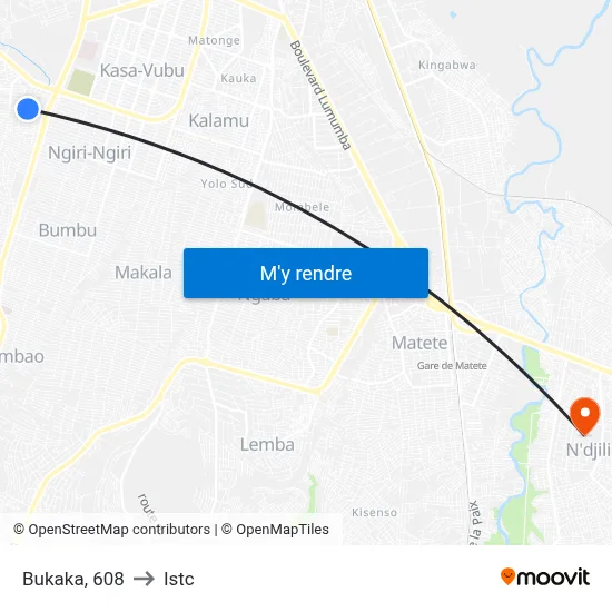 Bukaka, 608 to Istc map