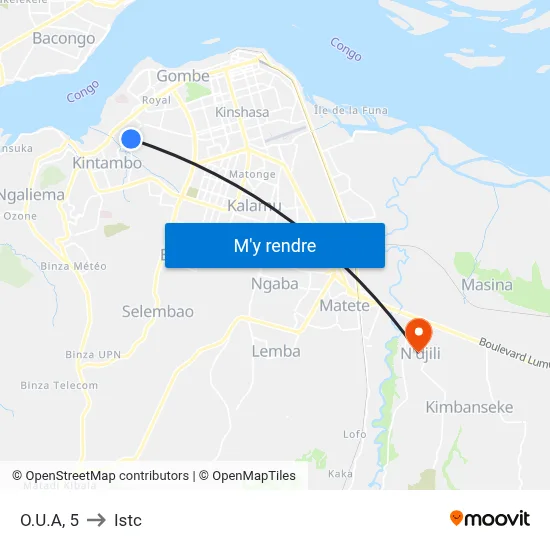 O.U.A, 5 to Istc map