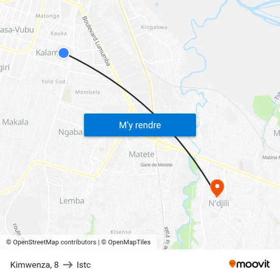 Kimwenza, 8 to Istc map