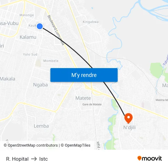 R. Hopital to Istc map