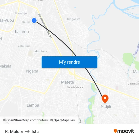 R. Mulula to Istc map