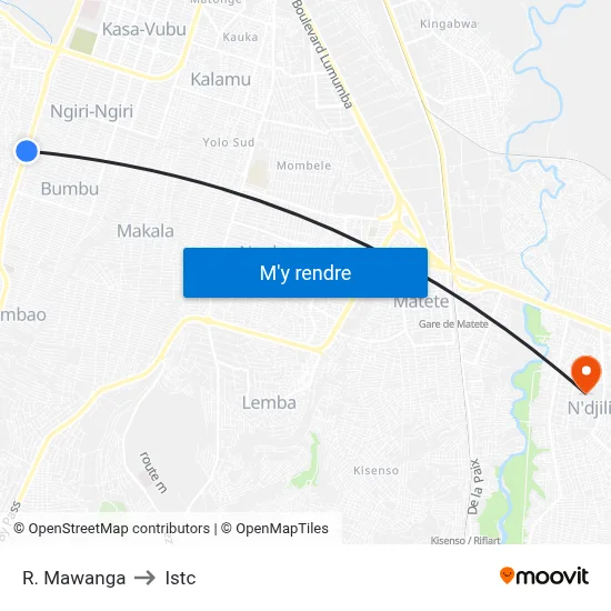 R. Mawanga to Istc map