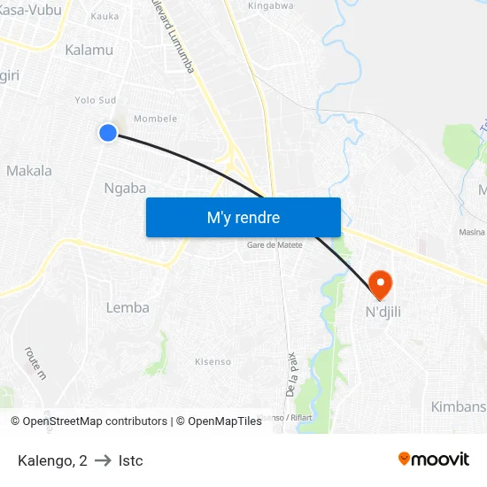 Kalengo, 2 to Istc map