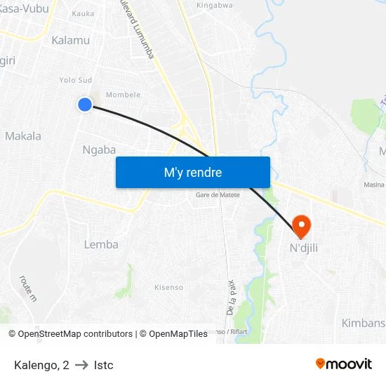 Kalengo, 2 to Istc map