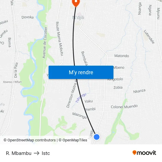 R. Mbambu to Istc map