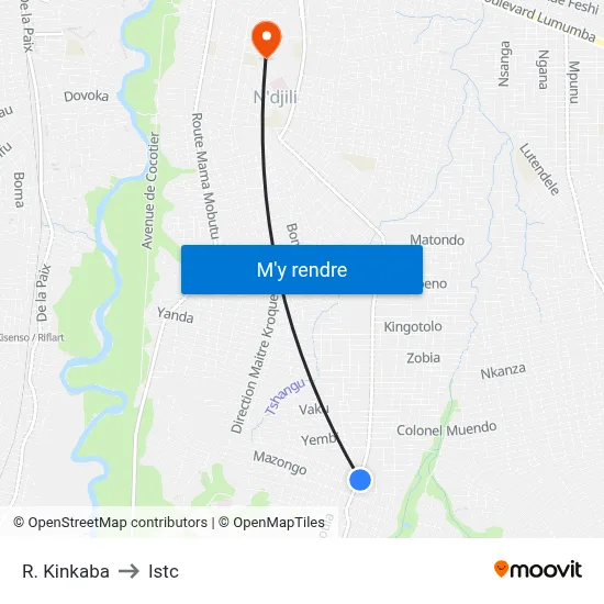 R. Kinkaba to Istc map