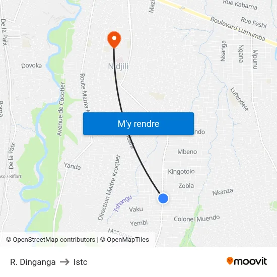 R. Dinganga to Istc map