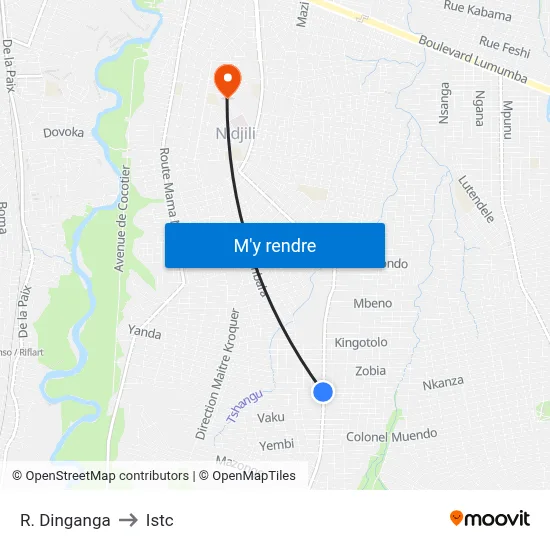 R. Dinganga to Istc map
