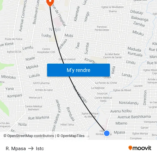 R. Mpasa to Istc map