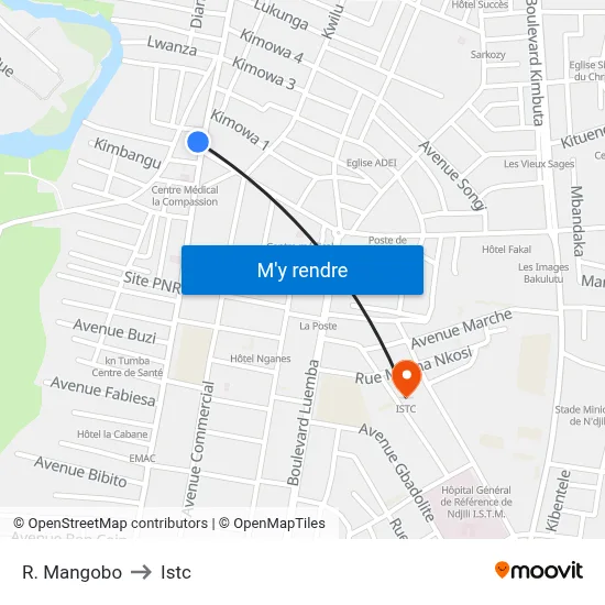 R. Mangobo to Istc map