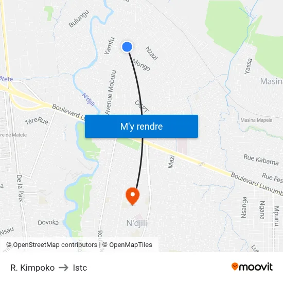 R. Kimpoko to Istc map