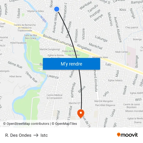 R. Des Ondes to Istc map