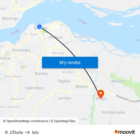 R. L'Étoile to Istc map