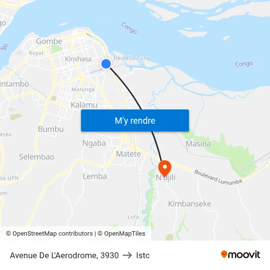 Avenue De L'Aerodrome, 3930 to Istc map