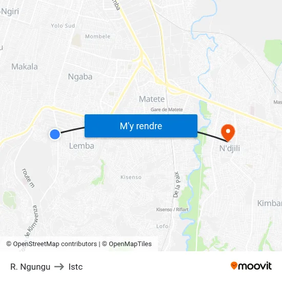 R. Ngungu to Istc map