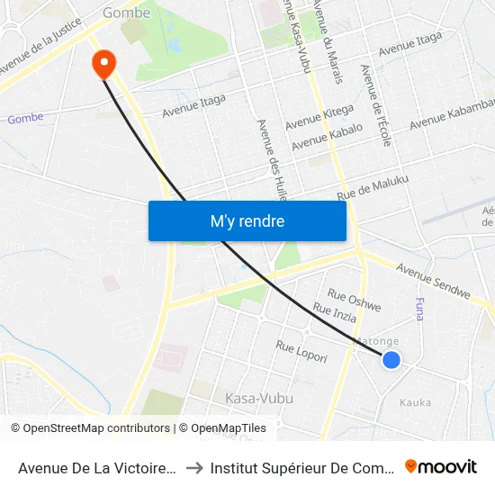 Avenue De La Victoire, 35 A to Institut Supérieur De Commerce map