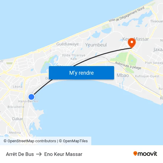 Arrêt De Bus to Eno Keur Massar map